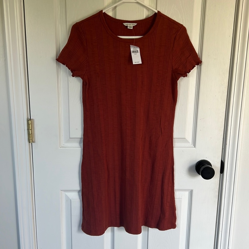 Orange tshirt dress. American eagle. New with tags!
